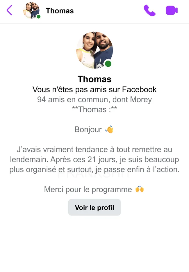 Témoignage de Thomas