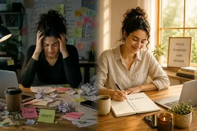 Personne motivée passant à l'action après avoir vaincu la procrastination grâce au programme de 21 jours